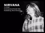 Nirvana Schwimmbad Music Club - DVD menu