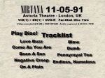 Nirvana Astoria Theatre #1 - DVD menu