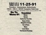 Nirvana Paradiso - DVD menu