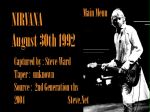 Nirvana Reading - DVD menu