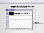 Nirvana MTV Live'n'Loud - DVD menu