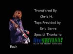 Nirvana Hala Tivoli - DVD menu